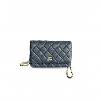 CHANEL CAVIAR QUILTED WALLET ON CHAIN WOC AP0250 (19*13*3cm) 